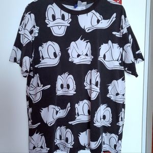 Disney Donald Duck All Over Print Tee. Medium.